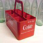 1960s Coca Cola Coke Plastic 8 Pack 8 Bottlers 16oz  