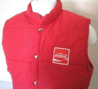 red l zippered coca cola nylon vest description please check the chest 