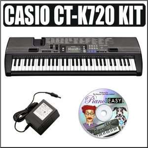  Casio CTK 720 61 KEY Portable Keyboard Kit: Musical 