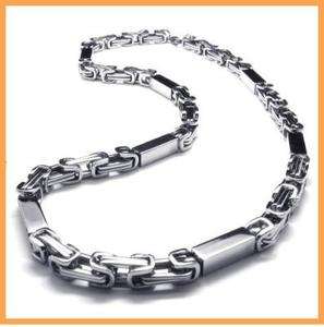Stainless Steel Silver Cool Mens Necklace  