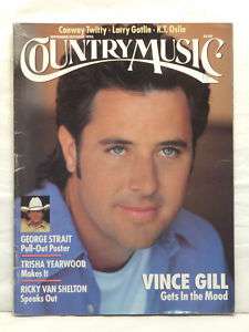 COUNTRY MUSIC MAGAZINE VINCE GILL GEORGE STRAIT RARE  
