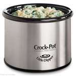 rival 16 ounce little dipper slow cooker with chrome finish new retail
