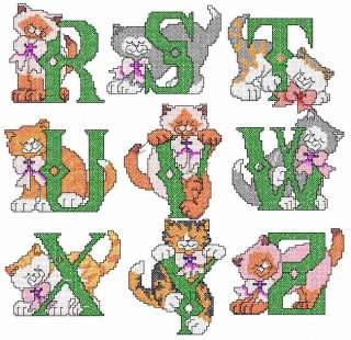 Machine Embroidery Desings Cats Alphabet Cross stitch  
