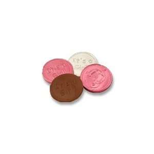 Its A Girl Milk Chocolate Coins: Grocery & Gourmet Food