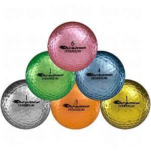  Chromax Titanium Metallic Series Golf Balls Sports 