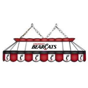   Cincinnati Bearcats 40 MVP Full Size Stained Glass Pool Table Lamp