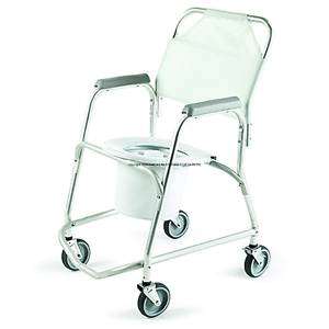 Disabled Bath Shower Commode Wheeled Toilet Chair Frame  