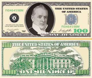 100 PLAY POKER MONEY DOLLAR BILL (100/$13.99)  