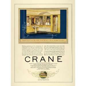  1925 Ad Crane Chicago Illinois Bathroom Tile Bath Sink 