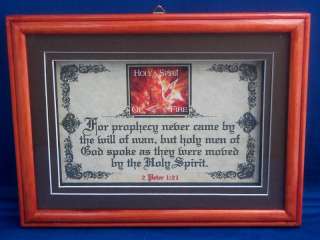 miniature art of the holy spirit of fire w dove