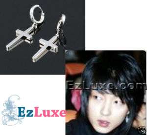 Korean Drama TV My Girl Lee Jun Ki Gi Cross Earrings  