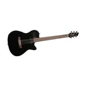   A6 Ultra HG Semi Acoustic Electric Guitar (Black) Musical Instruments