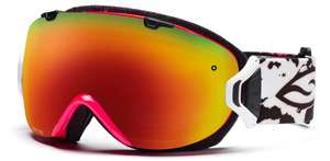 Smith I/OS Snow Goggles SHOCKING PINK JUNGLE / RED SOL X MIRROR 