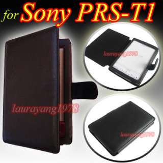   LEATHER CASE POUCH COVER for SONY PRS T1 PRST1 eREADER eBOOK READER