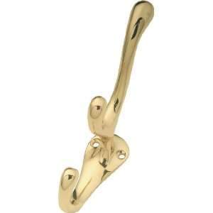   Hardware P27375 Polished Brass Decorative Hooks: Home Improvement