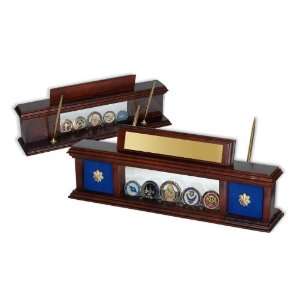  Small Military Coin Display Desk Pen Set