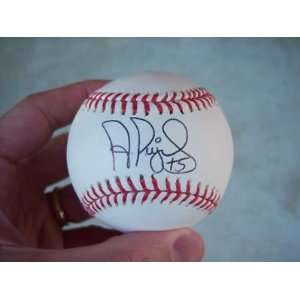 Albert Pujols Autographed Ball   3xmvp W coa   Autographed Baseballs