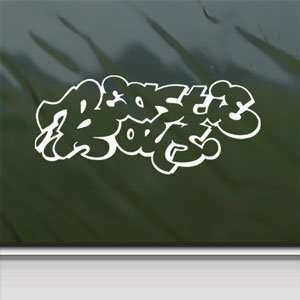 Beastie Boys White Sticker Hip Hop Rock Band Laptop Vinyl White Decal