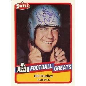  Bill Dudley Steelers 1989 Swell Hof Autograph #30 Jsa 