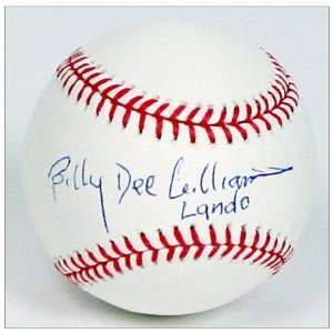  Billy Dee Williams Autographed Major League Baseball with 