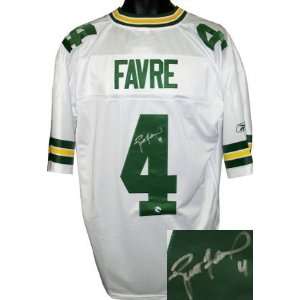 Brett Favre signed Green Bay Packers White EQT Jersey  Favre Hologram