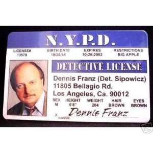 Dennis Franz NYPD   Collector Card