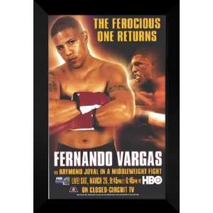 Fernando Vargas vs. Joval 27x40 FRAMED Boxing Poster