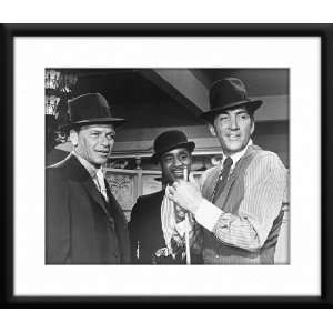 Frank Sinatra, Sammy Davis Jr., & Dean Martin Framed And Matted 8x10 B 