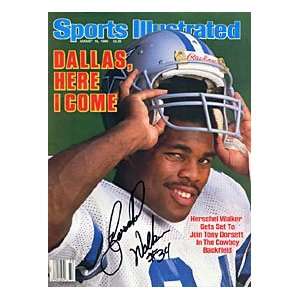 Herschel Walker signed 9/18/86 Sports Illustrated Cover Magazine