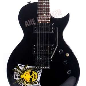 James Hetfield Miniature Metallica Skull & Web Guitar Model