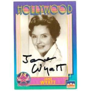 Jane Wyatt Autographed/Hand Signed Hollywood Walk of Fame trading card