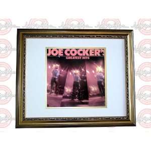 JOE COCKER Autographed Signed 20x25 FRAMED Album LP