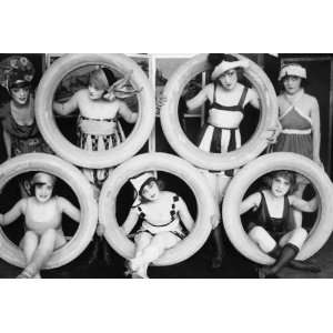  1920s photo Mack Sennett girls in costumes posed with 