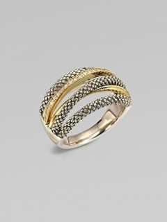 Lagos   Diamond Accented 18K Gold & Sterling Silver Unlaced Ring