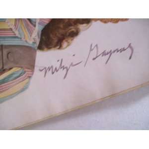 Gaynor, Mitzi Magazine Signed Autograph Movies 1952