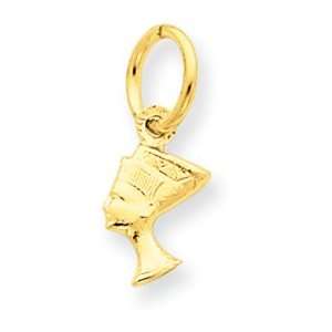  14k Nefertiti Charm: Jewelry