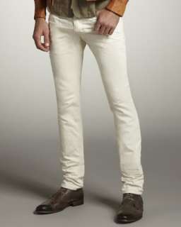 Back Pockets Denim White Jeans  