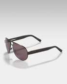 zoom gucci round aviator sunglasses highlights choose matte black 