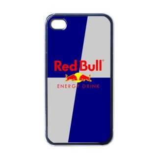 New! REDBULL RED BULL ENERGY DRINK LOGO iPhone 4/4s Case Cover BLACK 