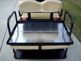 Rear Flip seat kit for EZGO Golf Cart TXT model (White) Limited Xmas 
