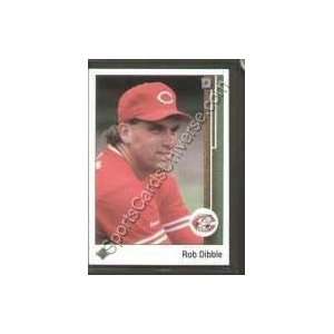 1989 Upper Deck Regular #375 Rob Dibble RC, Cincinnati Reds Baseball 