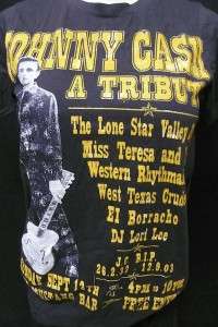 Johnny Cash folk rock tour concert 1964 women t shirt S  