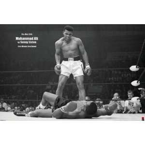  Muhammad Ali Poster ~ Sonny Liston Knockout ~ First Minute 