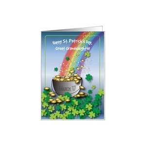 St. Patricks Day / To Great Granddaughter Card