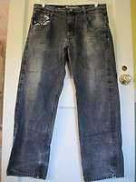 INDIGO RED DENIM CO. dark gray jeans mens size 38  