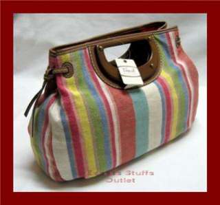 FOSSIL ZB2890993 ERIN Stripe Handbag Purse $98 NEW  