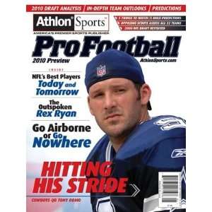 Tony Romo Dallas Cowboys Athlon Sports 2010 NFL Pro Football Preview 