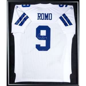 Tony Romo Signed Jersey   Dallas Cowboys Home White Framed