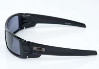 Authentic OAKLEY GASCAN POLISHED BLACK GREY Sunglasses 03 471  