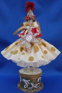Susan Arnot Christmas Vintage German Doll Head Elegant Angel  